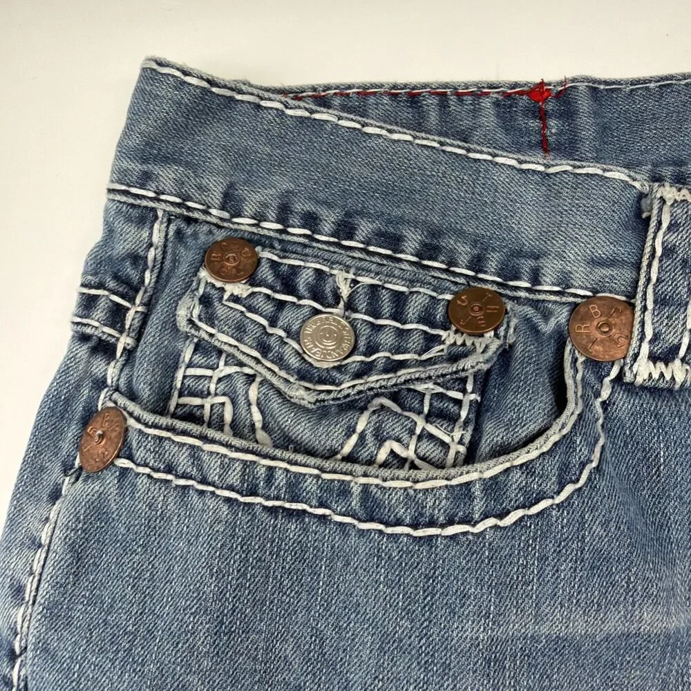 🤩 Vintage True Religion denim / jeans Joey Super T Size 40 x 34 Rare